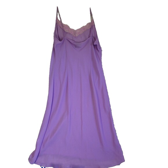 Lane Bryant Nightgown Dress Womens 16 Lavender Lace Trim Midi Sleepwear - Picture 5 of 9